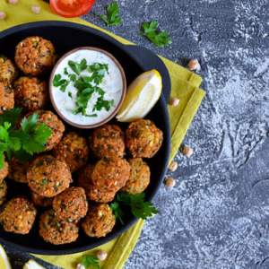 5 falafels & sauce pita