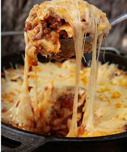 Gratin de pâte viande hachée