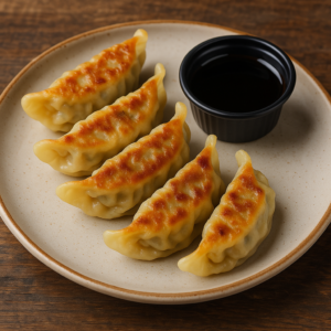 5 Gyozas au Boeuf & sauce soja sucrée